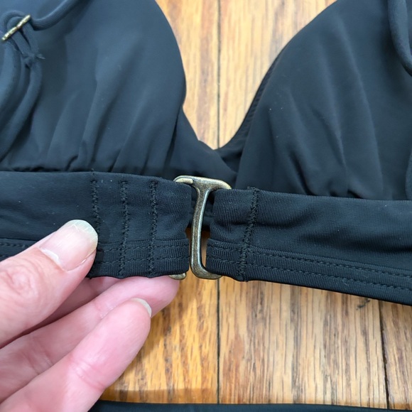 Andie The Valencia Bikini Top Swimsuit Black size XS NWT - Picture 7 of 7